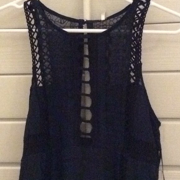 NWT Free People Wherever You Go Navy Dress - Picture 6 of 7